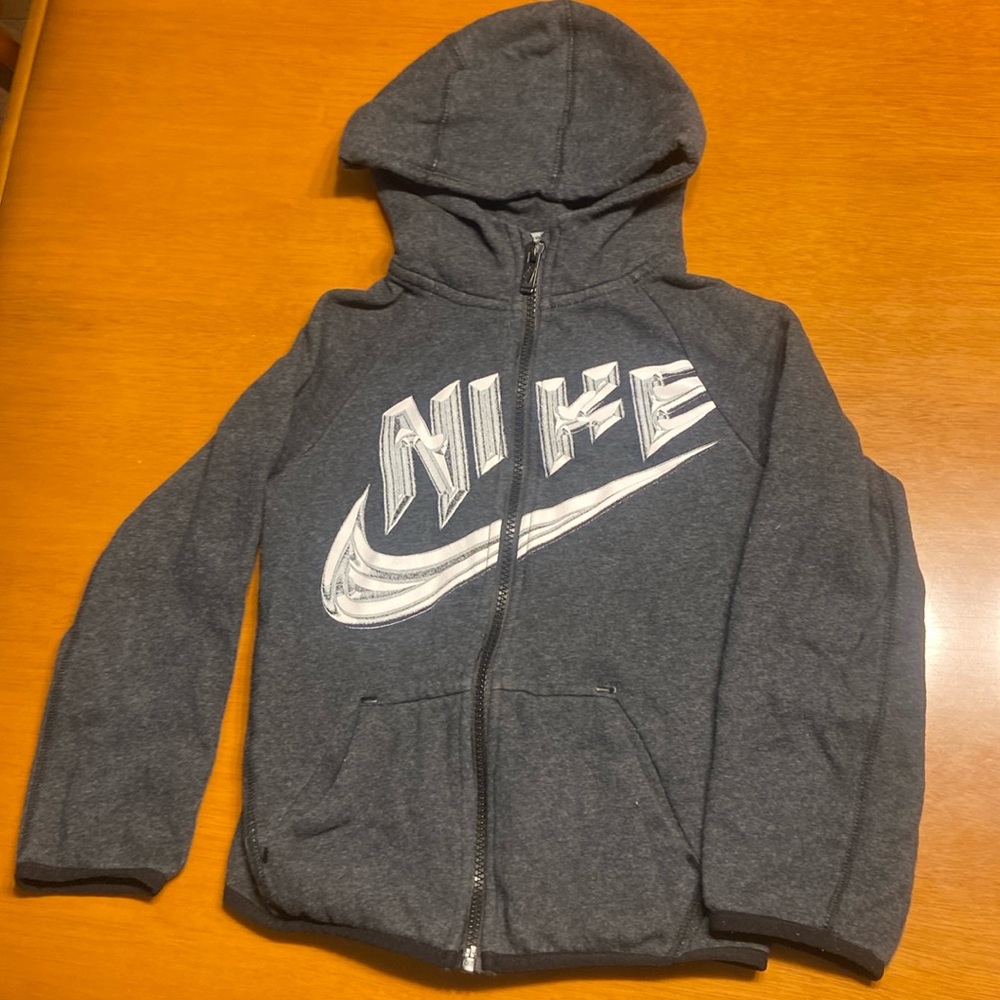 Nike cotton jacket Boys Size 7 in Gray